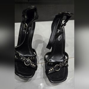 Aldo Leather Black Women's Sandals